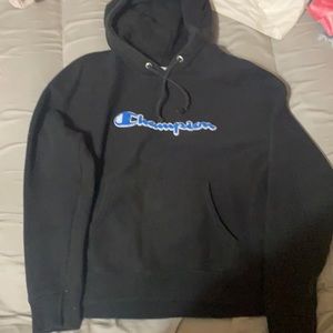 Black champion hoodie